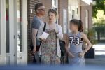 Maarssen  7 mei 2018
Noortje Herelaar (zwanger ) en Barry Atsma met zijn kinderen bij verloskundige