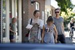 Maarssen  7 mei 2018
Noortje Herelaar (zwanger ) en Barry Atsma met zijn kinderen bij verloskundige
