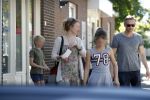 Maarssen  7 mei 2018
Noortje Herelaar (zwanger ) en Barry Atsma met zijn kinderen bij verloskundige