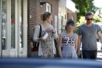 Maarssen  7 mei 2018
Noortje Herelaar (zwanger ) en Barry Atsma met zijn kinderen bij verloskundige
