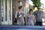 Maarssen  7 mei 2018
Noortje Herelaar (zwanger ) en Barry Atsma met zijn kinderen bij verloskundige