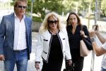 Amsterdam 28 mei 2018
Rechtszaak Patricia Paay tegen Eendevanger en Geen Stijl.nl in rechtbank van Amsterdam. Patricia kwam met haar man Robbert Hinfelaar.