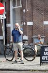 Amsterdam 25 mei 2018
Patrick Stoof bellend op straat.