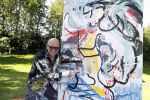 Eemnes 28 mei 2018
Golfwedstrijd ten bate van Warchild met oa Victor Reinier Toine v Peperstraten Mariska v Kolck en Frits Sissing. Kunstenaar Pim Smit maakt samen met victor Reinier een schilderij .