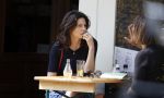 Amsterdam 24 mei 2018
Rifka Lodeizen op terras.
