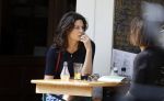 Amsterdam 24 mei 2018
Rifka Lodeizen op terras.