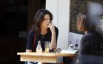 Amsterdam 24 mei 2018
Rifka Lodeizen op terras.