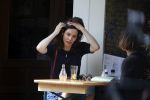 Amsterdam 24 mei 2018
Rifka Lodeizen op terras.