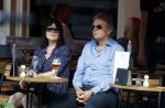 Amsterdam 23 mei 2018
Robert en Roos ten Brink op terras in Amsterdam zuid