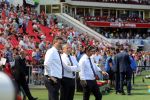 Eindhoven, 6 Mei 2018 Laatste kompetitiewedstrijd PSV-FC Groningen, eindstand 0-0
Ruud Brood Ruud Hesp en Luc Nilis