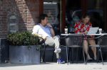 Amsterdam 29 mei 2018
Toine v Peperstraten drinkt koffietje bij starbucks.