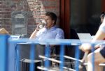 Amsterdam 29 mei 2018
Toine v Peperstraten drinkt koffietje bij starbucks.