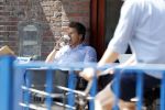 Amsterdam 29 mei 2018
Toine v Peperstraten drinkt koffietje bij starbucks.