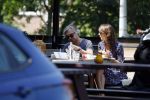 Amsterdam 20 mei 2018
Victor Reinier met zijn vriendin op terras.