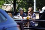 Amsterdam 20 mei 2018
Victor Reinier met zijn vriendin op terras.