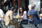 Amsterdam 23 mei 2019
Amanda Balk met haar (ex) man op terras in Amsterdam zuid.