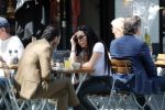 Amsterdam 23 mei 2019
Amanda Balk met haar (ex) man op terras in Amsterdam zuid.