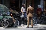 Amsterdam 23 mei 2019
Amanda Balk met haar (ex) man op terras in Amsterdam zuid.