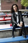 Amsterdam 28 mei 2019
Birgit Schuurman arriveert op een jetski bij cafe de waterkant om daar een gids van Liptonice uit te reiken aan eigenaar van de waterkant.