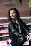 Amsterdam 28 mei 2019
Birgit Schuurman arriveert op een jetski bij cafe de waterkant om daar een gids van Liptonice uit te reiken aan eigenaar van de waterkant.