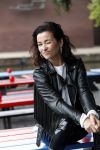 Amsterdam 28 mei 2019
Birgit Schuurman arriveert op een jetski bij cafe de waterkant om daar een gids van Liptonice uit te reiken aan eigenaar van de waterkant.