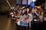 Schiphol  19 mei 2019
Vele fans wachten Duncan Laurence op nadat hij op schiphol is geland . De avond ervoor heeft hij het songfestival gewonnen in israel