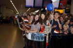 Schiphol  19 mei 2019
Vele fans wachten Duncan Laurence op nadat hij op schiphol is geland . De avond ervoor heeft hij het songfestival gewonnen in israel