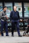 Amsterdam 25 mei 2019
Gerard Spong met partner en hun hondje op de beethovenstraat. Ze rijden in hun Rolls Royce.
