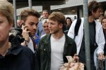 Schiphol  19 mei 2019
Vele fans wachten Duncan Laurence op nadat hij op schiphol is geland . De avond ervoor heeft hij het songfestival gewonnen in israel