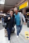 Schiphol  19 mei 2019
Vele fans wachten Duncan Laurence op nadat hij op schiphol is geland . De avond ervoor heeft hij het songfestival gewonnen in israel. Jan Smit met ome Cor