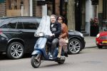 Amsterdam 17 mei 2019
Jelle Feenstra met zijn moeder op vespa scooter.