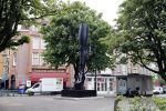 Amsterdam 20 mei 2019
Kunstenaar Judith Wiersema haar kunstwerk het been staat op de cornelis schuytstraat.