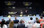 Den Haag 9 mei 2019
Prince Harry aanwezig bij  de presentatie van de Invictus Games The Hague 2020. Over precies een jaar wordt het sportevenement voor fysiek en mentaal gewonde militairen in het Haagse Zuiderpark gehouden. Prins Harry en ook Prinses Margriet zijn aanwezig. Voorzitter Luitenant Generaal b.d. Mart de Kruif ontving Prince Harry