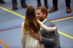 Den Haag 9 mei 2019
Prince Harry aanwezig bij  de presentatie van de Invictus Games The Hague 2020. Over precies een jaar wordt het sportevenement voor fysiek en mentaal gewonde militairen in het Haagse Zuiderpark gehouden. Prins Harry en ook Prinses Margriet zijn aanwezig.