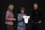 Den Haag 9 mei 2019
Prince Harry aanwezig bij  de presentatie van de Invictus Games The Hague 2020. Over precies een jaar wordt het sportevenement voor fysiek en mentaal gewonde militairen in het Haagse Zuiderpark gehouden. Prins Harry en ook Prinses Margriet zijn aanwezig. Pauline Krikke