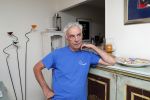 Sluis 6 juni 2019
Robert Weijers de ex partner van Rob Verlinden in zijn huisje in Sluis en met zijn hond en camper.
