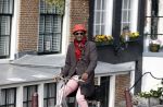 Amsterdam 30 april 2020
Baba ( Orange babies) op de fiets in Amsterdam.