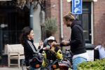 Amsterdam 18 mei 2020
Birgit Schuurman met zoontje op de motor. Ze gaan samen met haar vriend een ijsje eten