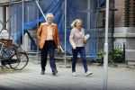Amsterdam 8 juni 2020
Boudewijn Poelman met zijn  vrouw In Amsterdam zuid.