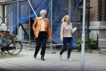 Amsterdam 8 juni 2020
Boudewijn Poelman met zijn  vrouw In Amsterdam zuid.