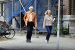 Amsterdam 8 juni 2020
Boudewijn Poelman met zijn  vrouw In Amsterdam zuid.