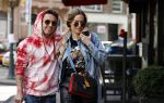 Amsterdam 14 mei 2020
Djarno Hofland met zijn vriendin Manon Kool op de cornelis schuytstraat
