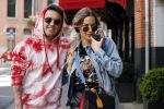 Amsterdam 14 mei 2020
Djarno Hofland met zijn vriendin Manon Kool op de cornelis schuytstraat