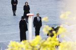 Amsterdam 4 mei 2020
Dodenherdenking op de dam zonder publiek vanwege Corona . 
Koning Willem Alexander Koningin Maxima
