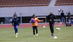 Amsterdam 14 mei 2020
Memphis Depay Edgar David Orlando Engelaar en Ronald Koeman jr trainen in het olympisch stadion.
