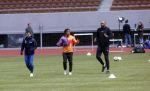 Amsterdam 14 mei 2020
Memphis Depay Edgar David Orlando Engelaar en Ronald Koeman jr trainen in het olympisch stadion.