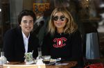 Amsterdam 6 juni 2020
Estelle Cruijff met goede vriendin Tarone op terras