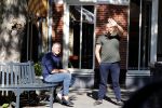 Amsterdam 19 mei 2020
Evert Santegoeds met partner Robert Halewijn op de cornelis schuytstraat