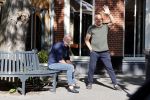 Amsterdam 19 mei 2020
Evert Santegoeds met partner Robert Halewijn op de cornelis schuytstraat