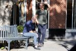 Amsterdam 19 mei 2020
Evert Santegoeds met partner Robert Halewijn op de cornelis schuytstraat